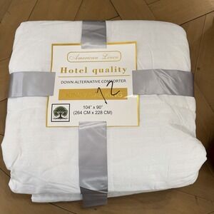 American Linen Hotel Quality King/Cal King Down Alternative Organic Cotton